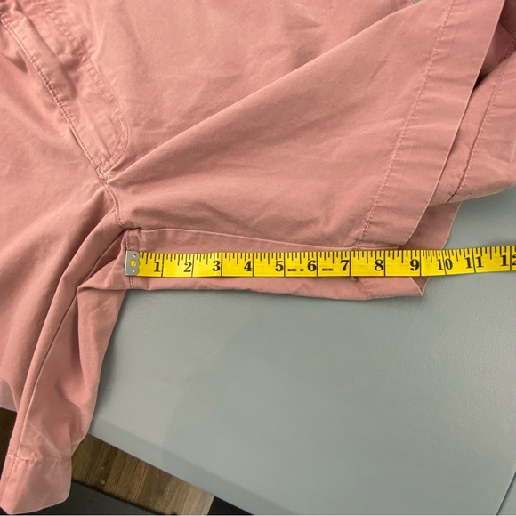 Vintage 1946 Washed Stoned & Beaten men's pink flat front shorts size 36 - Picture 12 of 15